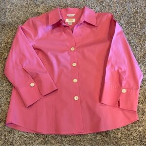 71. Talbots Pink Button-Down Women's Shirt